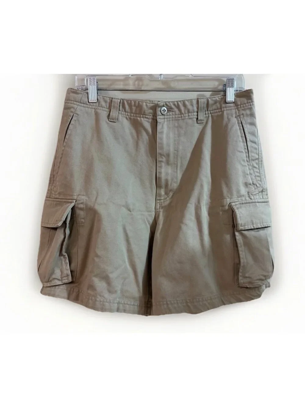 Lands' End Men's Cargo Short Size 32 Khaki 6.5